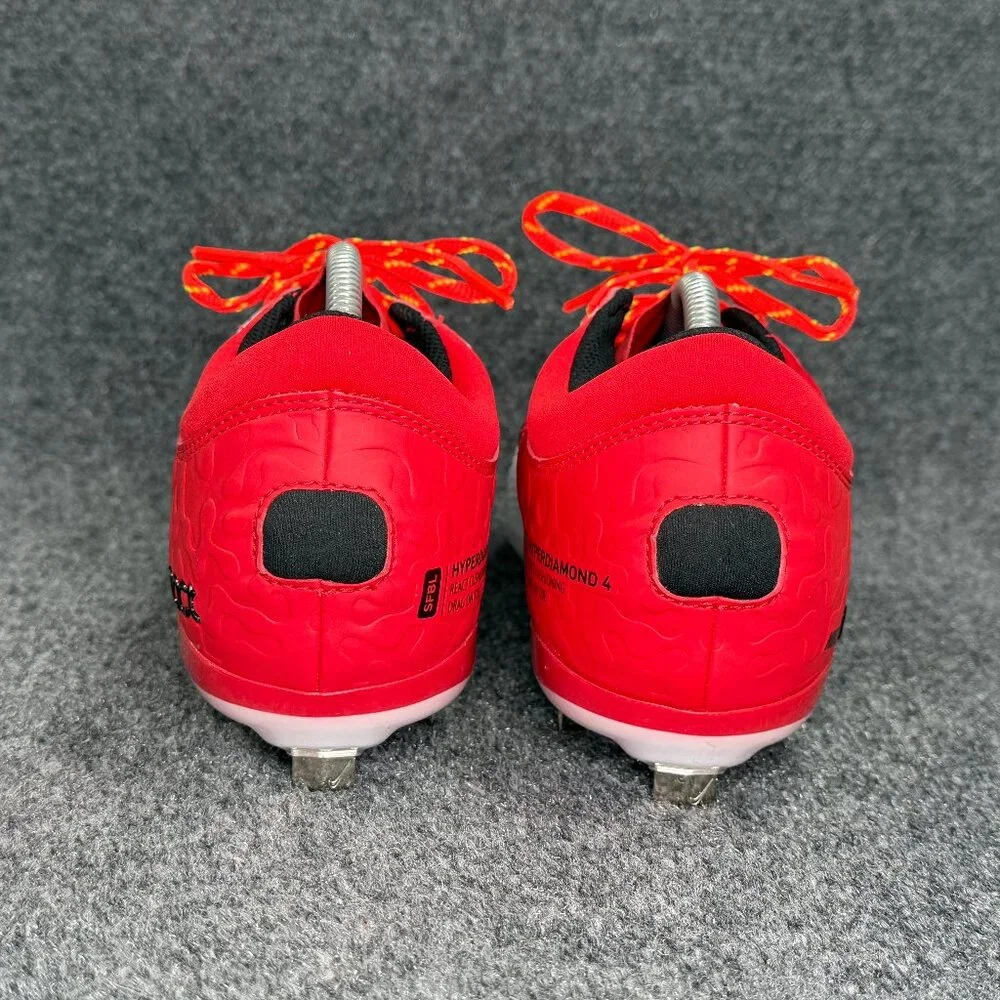 Nike womens White and Red Gradient Athletic Cleats